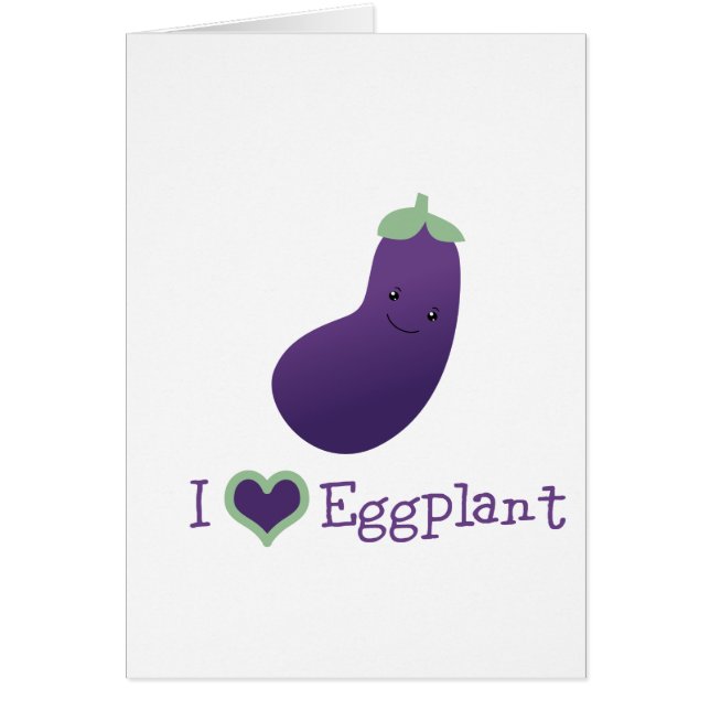 I kärlek Eggplant OBS Kort (Framsidan)