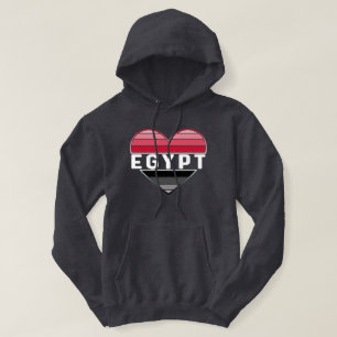 I Kärlek Egypten, egyptiskt hjärta Hoodie