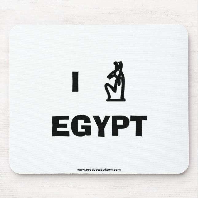 I Kärlek Egypten Mousepad Musmatta (Framsidan)