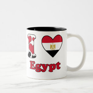 I KÄRLEK EGYPTEN Två-Tonad MUGG