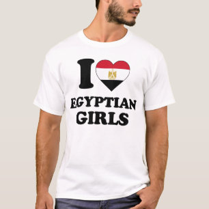I kärlek Egyptian Girls T Shirt