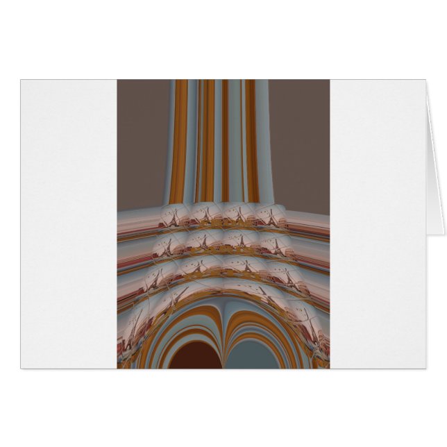 I Kärlek Eiffel Torn Paris med Kärlek blå himmel c Hälsningskort (Framsidan Horizontal)