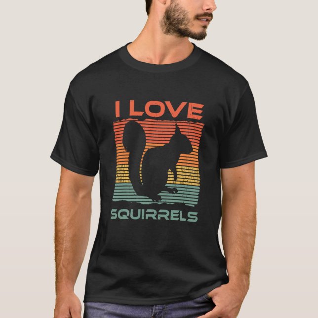 I Kärlek-ekorrar. T Shirt (Framsida)