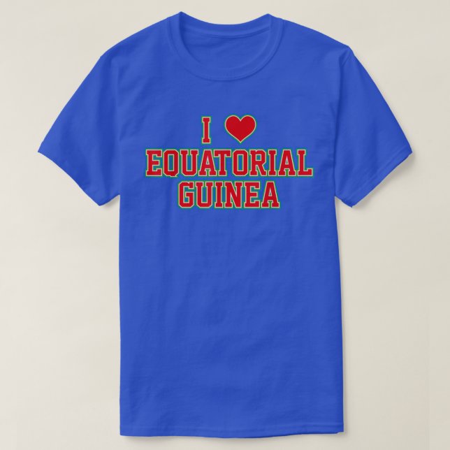 I Kärlek Ekvatorialguinea T Shirt (Design framsida)