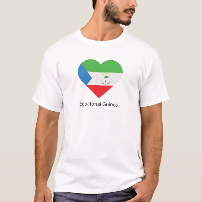 I Kärlek Ekvatorialguinea T Shirt (Framsida)