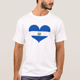 I Kärlek El Salvador Flagga T Shirt