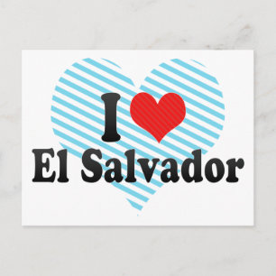 I Kärlek El Salvador Vykort