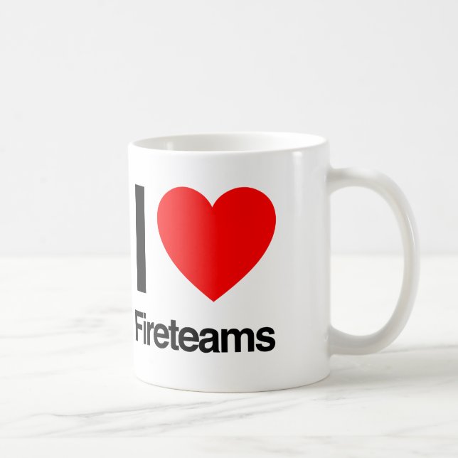 i kärlek eldteam kaffemugg (Höger)
