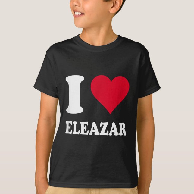 I Kärlek Eleazar T Shirt (Framsida)