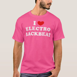 I Kärlek Electro-ryggslag i hjärt- och elektrorygg T Shirt