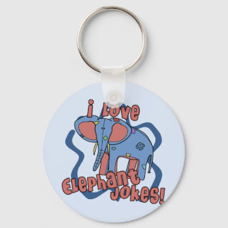 I Kärlek Elephant Jokes Keychain Nyckelring