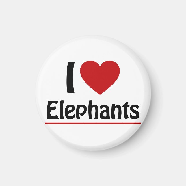 I kärlek Elephants Magnet (Framsidan)