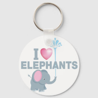 i kärlek elephants nyckelring