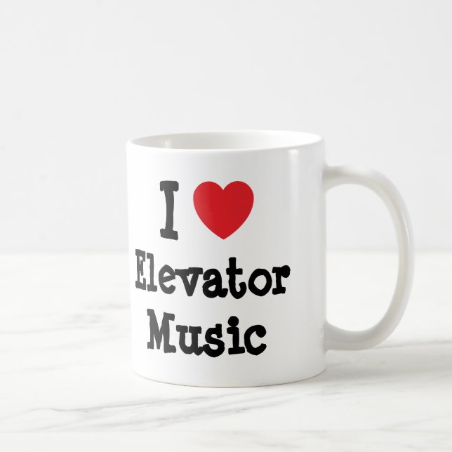 I kärlek Elevator Music anpassningsbar personlig Kaffemugg (Höger)