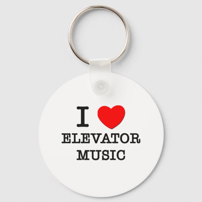 I Kärlek Elevator Music Nyckelring (Framsida)