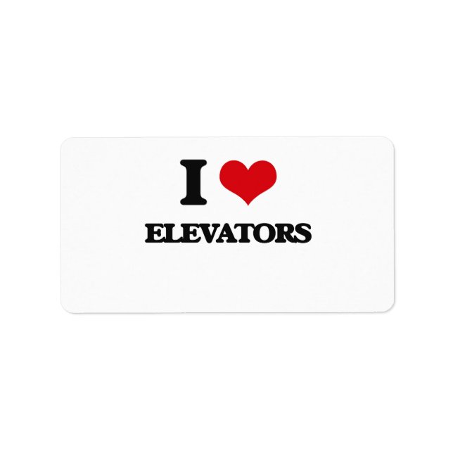 I kärlek ELEVATORS Adressetikett (Framsidan)