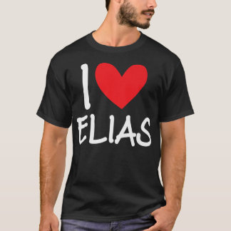 I Kärlek Elias Namn Personlig Manar Guy BFF Friend T Shirt