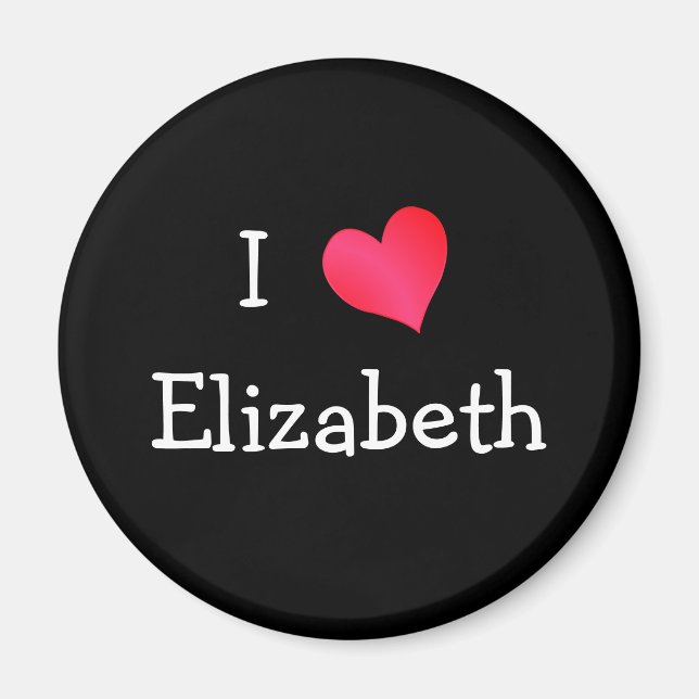 I Kärlek Elizabeth Magnet (Framsidan)