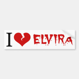 I Kärlek Elvira Broken Heart Bildekal
