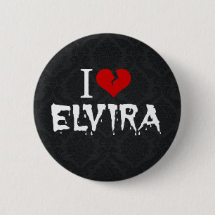 I Kärlek Elvira Broken Heart Knapp
