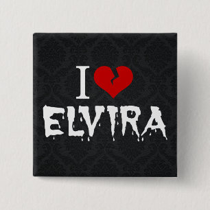 I Kärlek Elvira Broken Heart Knapp