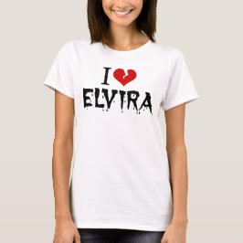 I Kärlek Elvira Broken Heart T Shirt