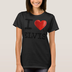 I Kärlek ELVIS Heart Namn T Gift Shirt