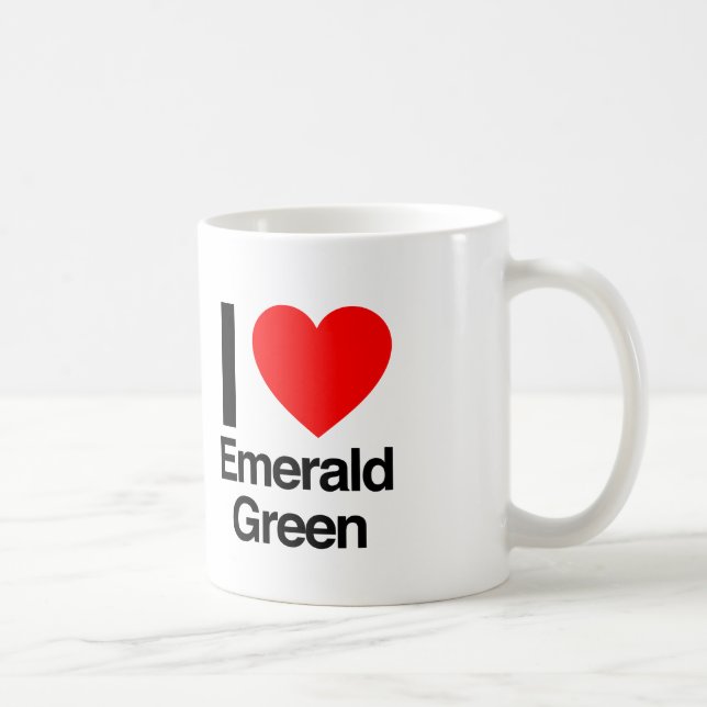 i kärlek emerald grönt kaffemugg (Höger)