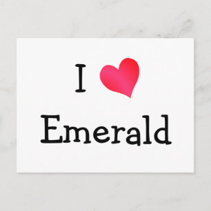 I Kärlek Emerald Vykort
