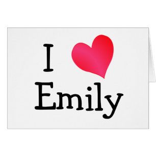 I Kärlek Emily Hälsningskort