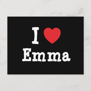I kärlek Emma eart T-Shirt Vykort