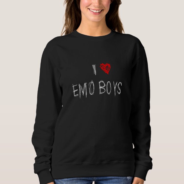 I Kärlek Emo Boys Emo Rap T Shirt (Framsida)