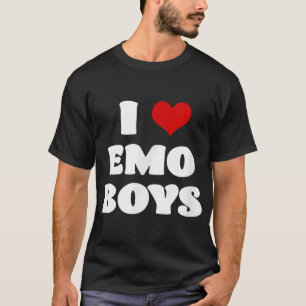 I Kärlek Emo Boys Shirt I Heart Emo Boys T