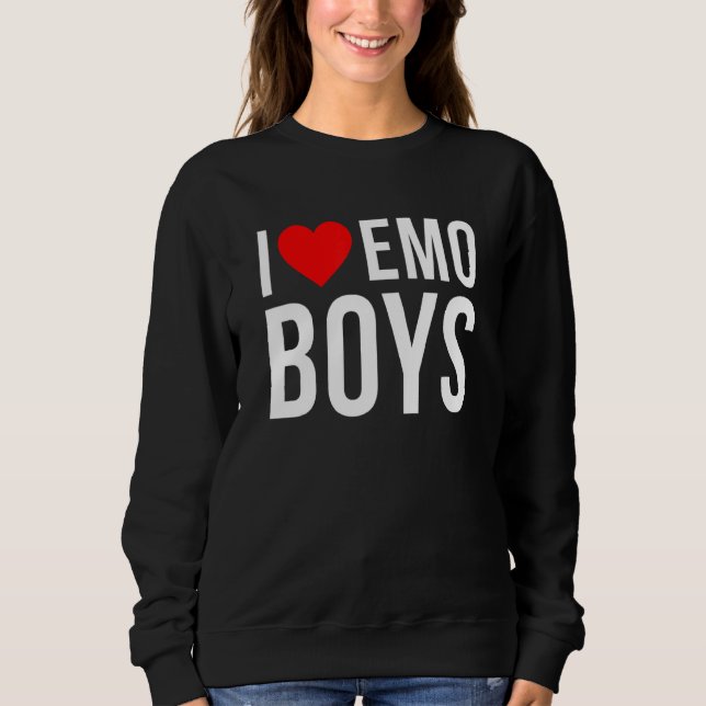 I Kärlek Emo Boys T Shirt (Framsida)