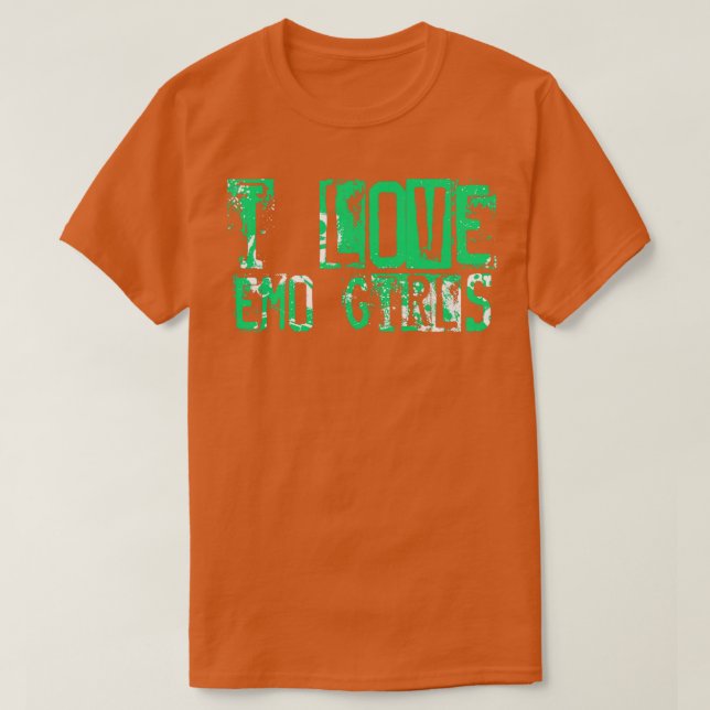 I kärlek emo-flickor i kärlek emo-pojkar Funny Emo T Shirt (Design framsida)