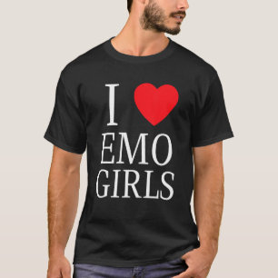 I Kärlek Emo Girls I Heart Emo Girls 3 T Shirt