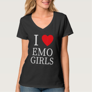 I Kärlek Emo Girls I Heart Emo Girls 4 T Shirt