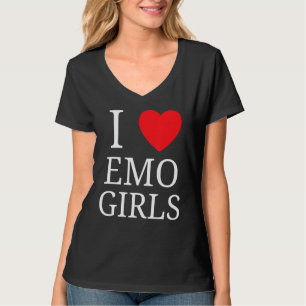I Kärlek Emo Girls I Heart Emo Girls 5 T Shirt