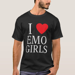 I Kärlek Emo Girls I Heart Emo Girls T Shirt