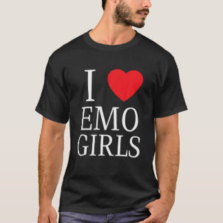 I Kärlek Emo Girls I Heart Emo Girls T Shirt