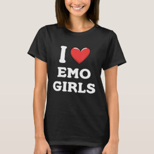 I Kärlek Emo Girls T Shirt