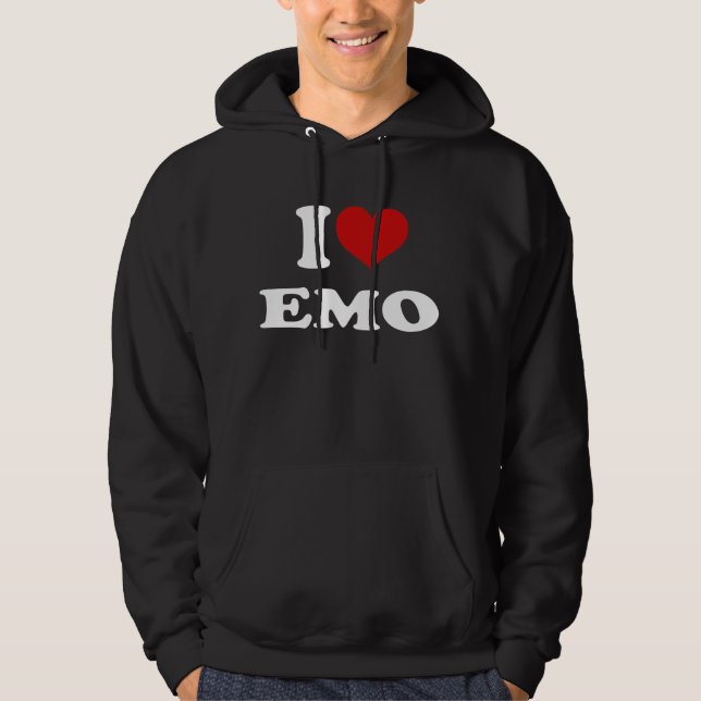 I Kärlek Emo Hoodie (Framsida)