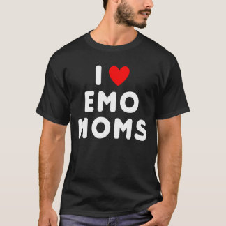 I Kärlek Emo Mammor Funny Red Heart T Shirt