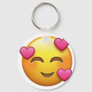 I kärlek emoji nyckelring