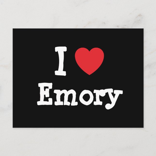 I kärlek Emory anpassningsbar personlig Vykort (Framsida)