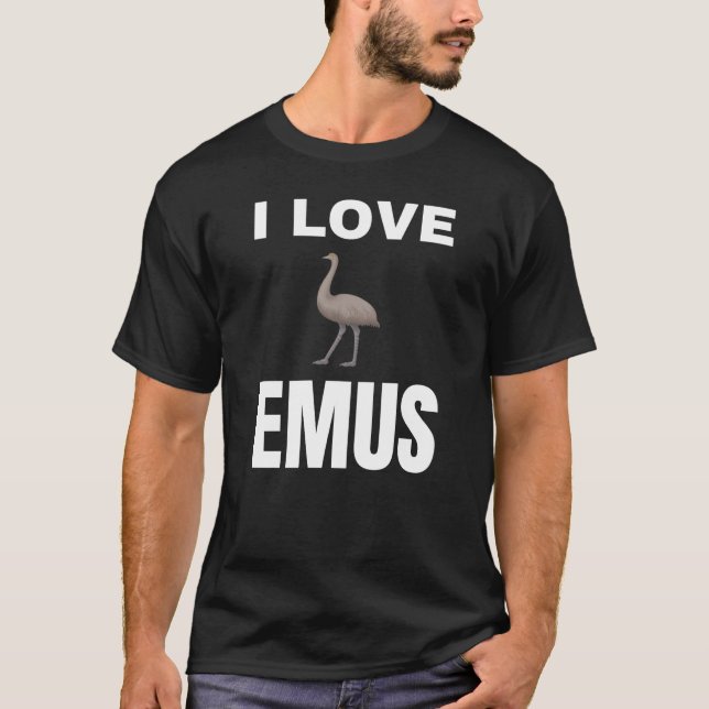 I kärlek Emus T Shirt (Framsida)