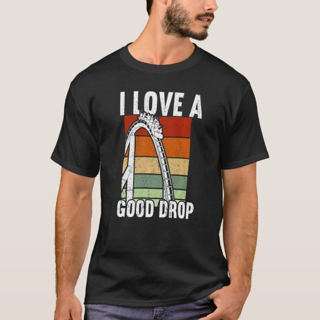 I kärlek en bra-droppe Rollercoaster T Shirt (Framsida)