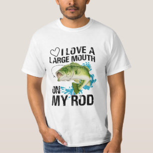 I kärlek en stor mun på min stav t shirt