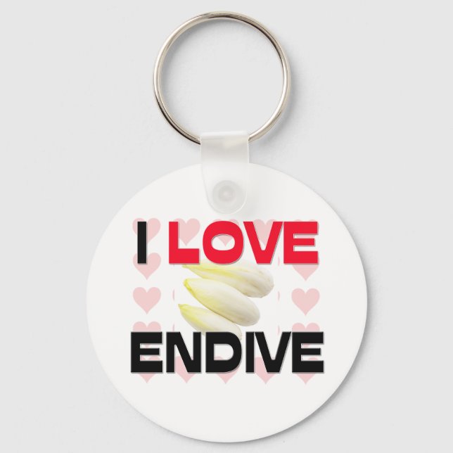 I Kärlek Endive Nyckelring (Framsida)