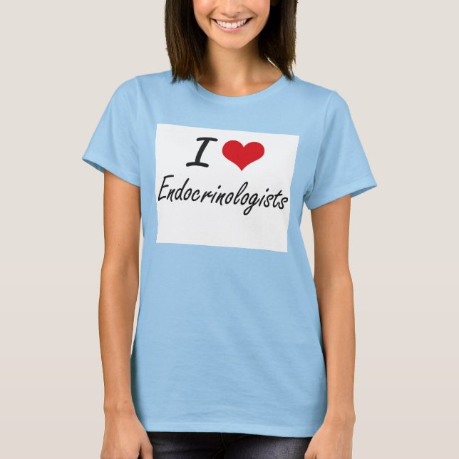 I kärlek Endocrinologists T-shirt (Framsida)